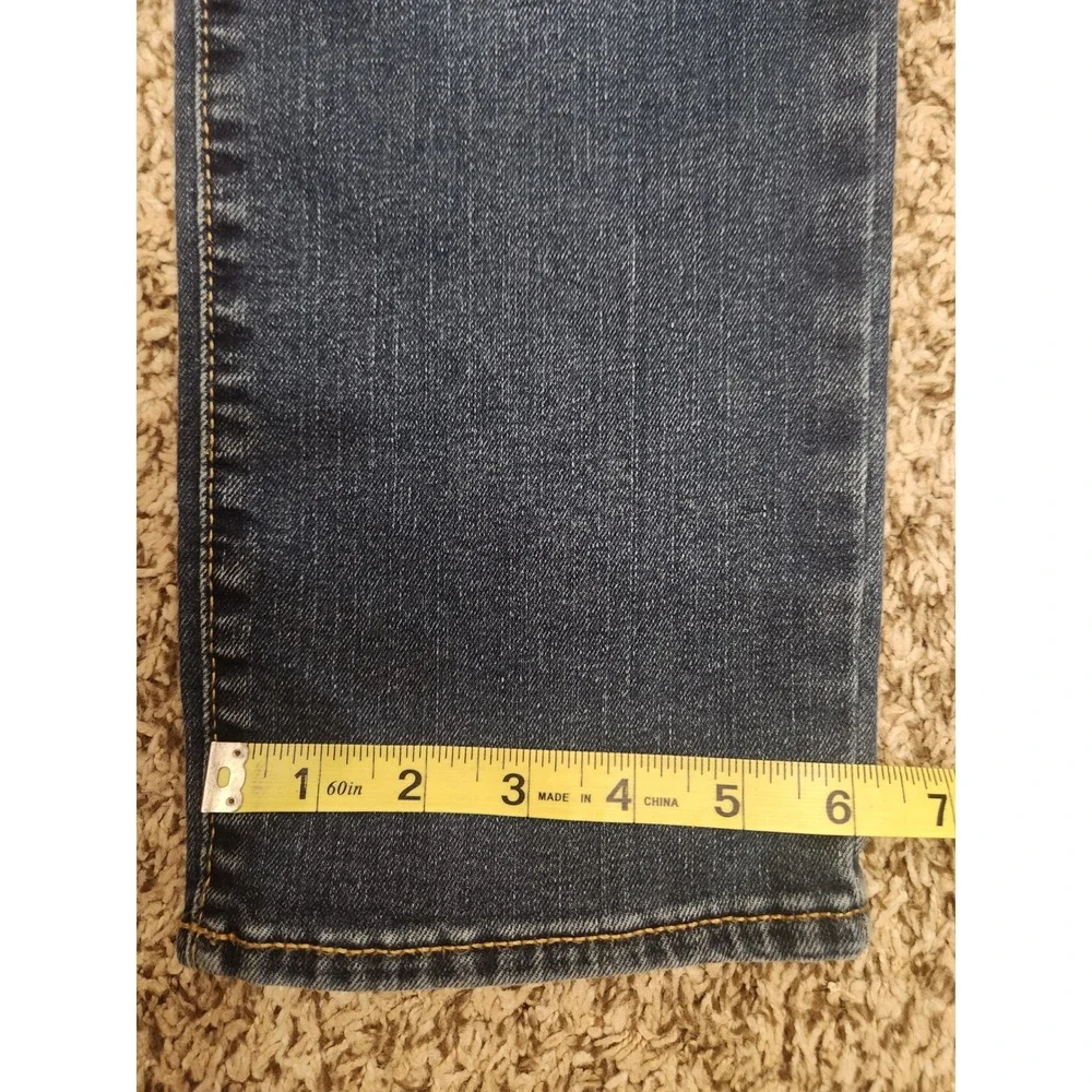 Gap Denim Original Boys‎ Size 12 Straight Leg Jeans Medium Wash Blue Stretch EUC